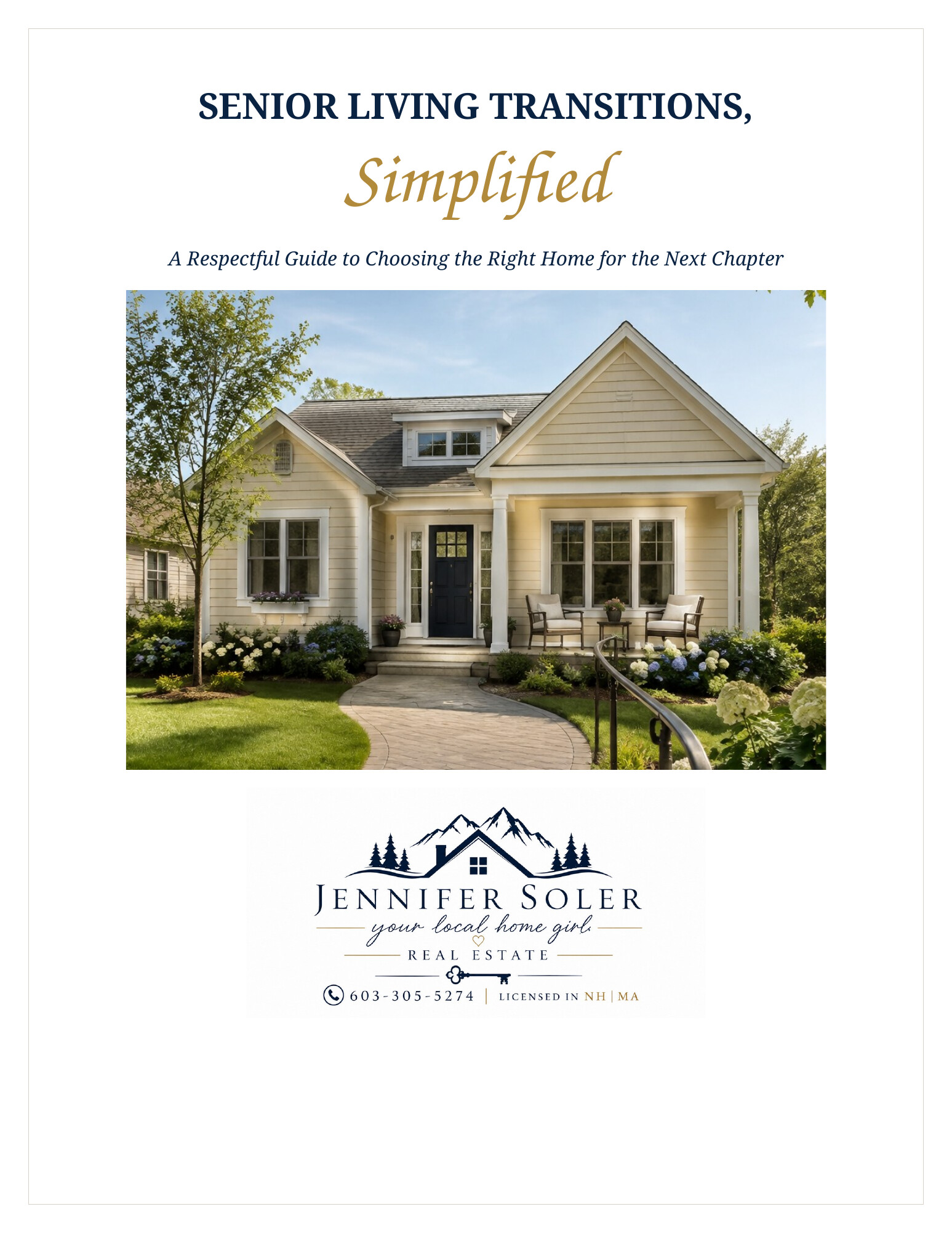Senior Living Transitions Simplified guide cover